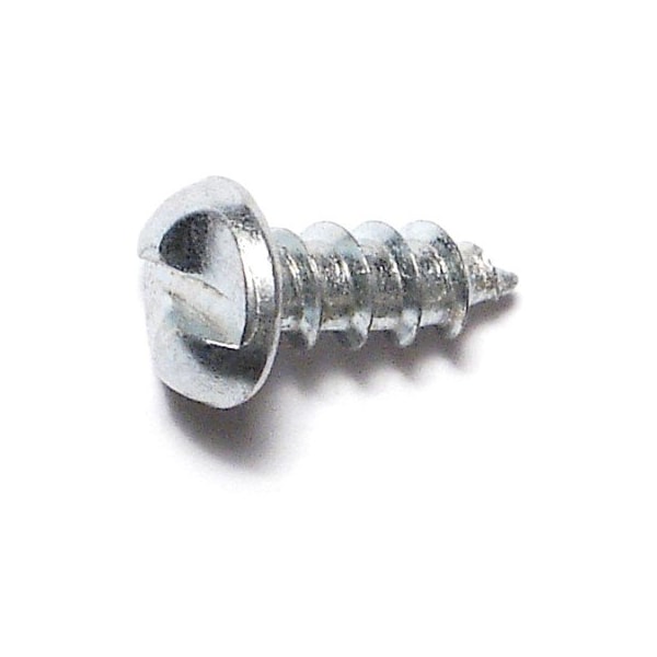 Midwest Fastener Sheet Metal Screw, #10 x 1/2 in, Zinc Plated Steel Pan Head Slotted Drive, 100 PK 50969 - main